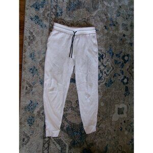 Fabletics White Heather Fleece Jogger Sweatpants Mens Size L
